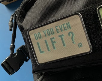 Patch de velcro "Do You Even Lift" Piadas de ginástica - Presente divertido de fitness - Boné de mochila de colete de peso militar moral - Levantamento de peso de academia CrossFitter