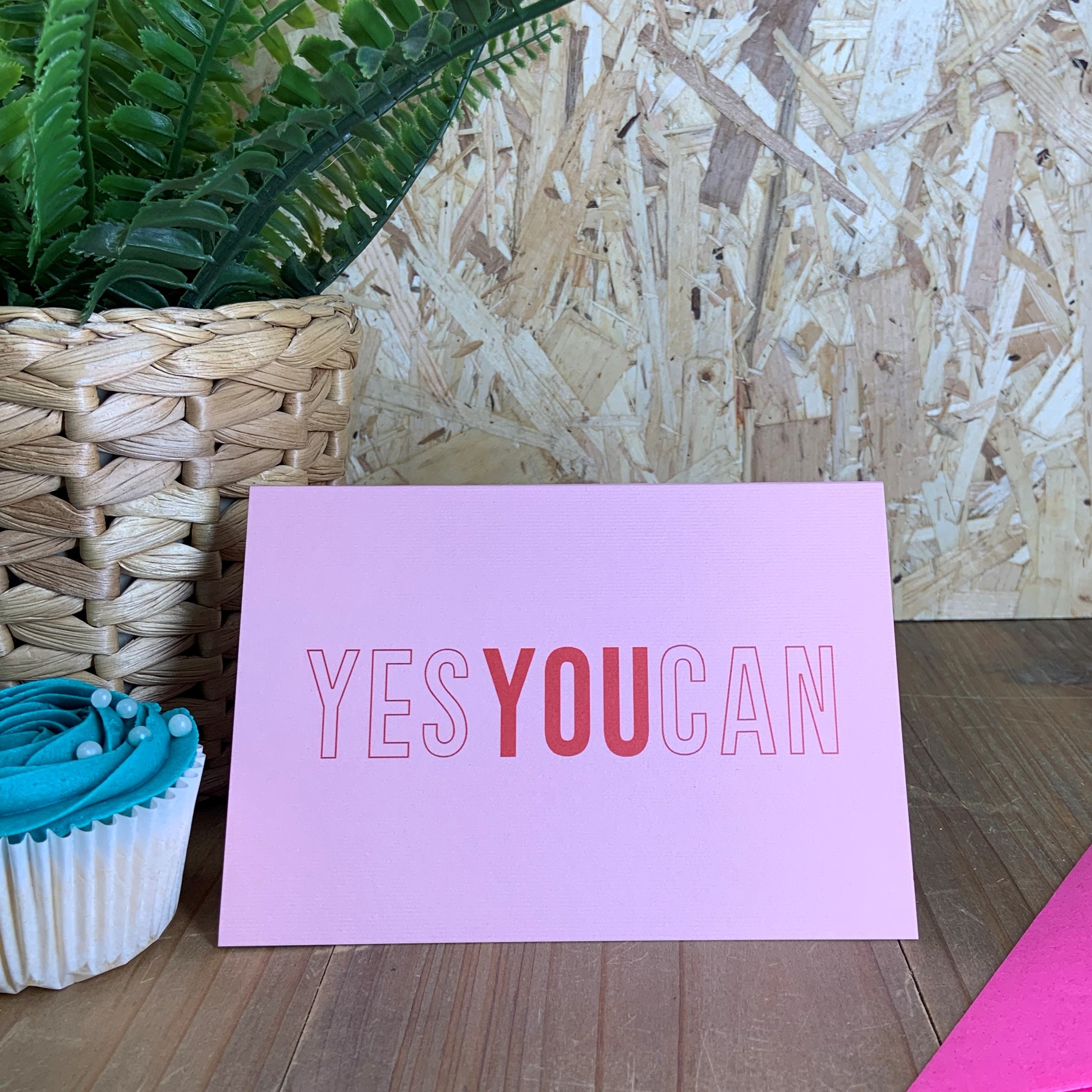 Yes You Can Greetings Card Sending Positivity Etsy