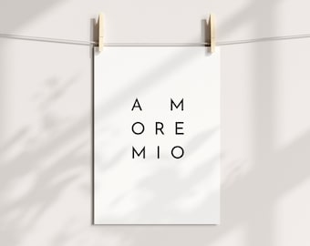 Poster AMORE MIO | DIN A4