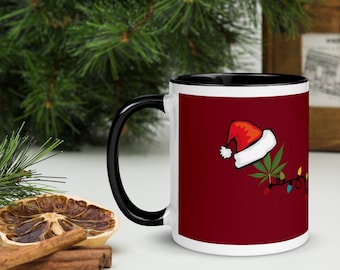 Marijuana Pot Leaf Christmas Mug from The Healthy LA mainstream cannabis brand