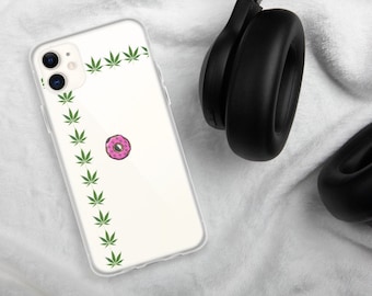 Marijuana Pot Leaf Striped iPhone Case for iPhone 12, iPhone 11 and more by The Healthy LA Mainstream Cannabis