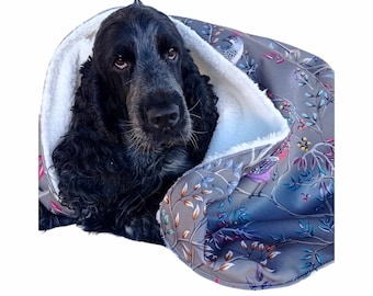 Coperta per cani in velluto foderata con finta pelliccia di agnello 100x70 cm, regalo per cani, regalo per amanti dei cani, grande coperta calda per cani, regalo di Natale per cane