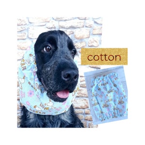 Cotton snood for dogs, cocker spaniel ears cover, cavalier king snood
