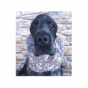 Snood for cocker spaniel made in cotton fabric,dog ears cover, thin snood for all dogs, dog head band