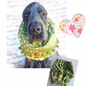 Lente & Zomer katoenen snood voor honden, cocker-spaniël snood
