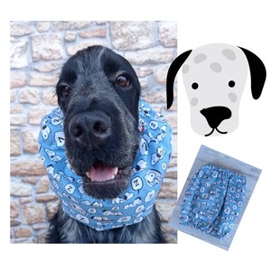 Cartoon Hund Schlauchschal, Schlauchschal für Cocker, Baumwoll-Snood für Hunde, Basset Snood, Pudel Snood, Sommer Hund Snood, Cavalier King Snood, Hunde Ohrenwärmer