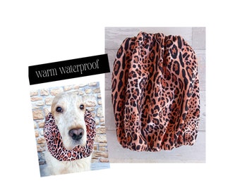 Winter wasserdichte Snood für Hund, Hunde Snood mit Fleece innen, regendichter Hunde Snood, Hundeohren Abdeckung, Cocker Spaniel Hut, wasserdichter Hunde Snood