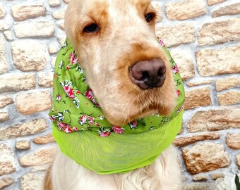 Breathable dog snood, extra light snood for dogs, summer ears protectors for dogs