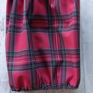 Snood imperméable tartan rouge, snood à carreaux protégeant de la pluie, bandeau pour chien, image 3