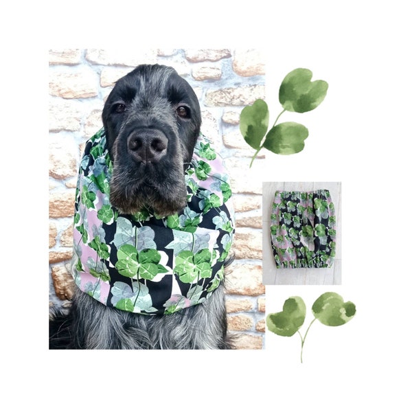 Thin cocker snood, summer snood for dogs, ultra light dog snood, extra breathable dog ears cover