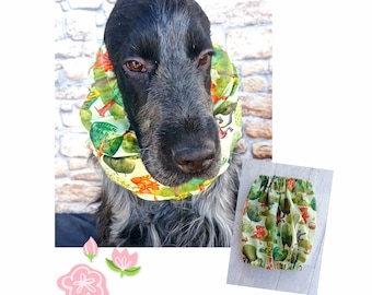 Snood Cocker Spaniel, Snood in tessuto di cotone per cani, copriorecchie spaniel, fascia per cani