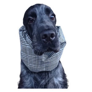 Waterproof dog snood, prince of Wales rainproof snood for dogs, winter hat for dogs, Basset snood, cocker snood, dog swimming cap