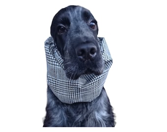 Waterproof dog snood, prince of Wales rainproof snood for dogs, winter hat for dogs, Basset snood, cocker snood, dog swimming cap