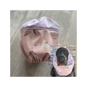 Waterproof snood for dogs , swimming cap for dogs