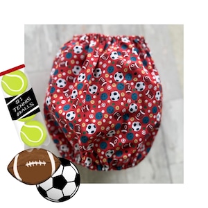 Snood for cocker spaniel balls lover, cotton snood for dogs, summer dog snood