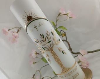 Doopkaars met Levensboom – modern, uniek en hoogwaardig vakmanschap.