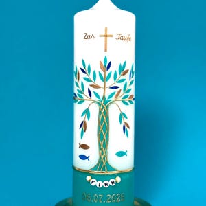 Christening candle - baptism candle - communion candle - personalised candles - Christening gifts