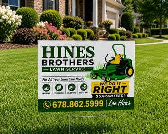 Bulk Custom Yard Signs, Coroplast Business Signs, Real Estate, Contractor & Event Yard Signs, Outdoor Signage, Qty 10+