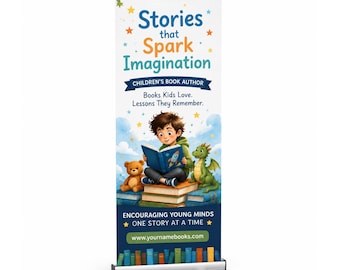 Custom Retractable Banner, Pull Up Banner Stand, Trade Show Display, Business Banner, Portable Event Display Sign