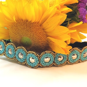 Summer Sky Beaded Headband