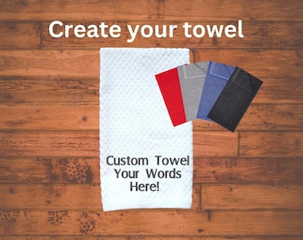 Personalized Embroidered Kitchen Towel: Custom Family Name Gift