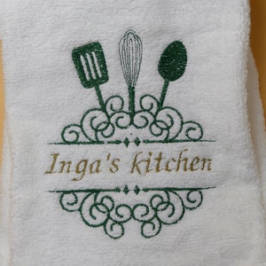 Customed embroidery kitchen towels