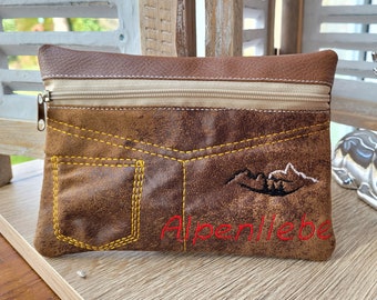 Kleine Tasche "Alpenliebe" für Wanderfreunde, Bergliebhaber, Männergeschenk