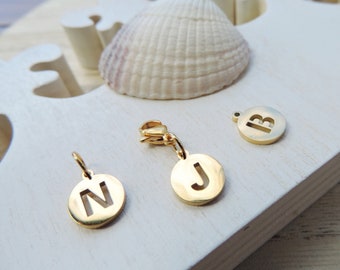 Initial wish letter stainless steel gold