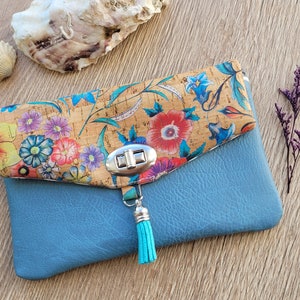 Geldbörse Portemonnaie Schminktasche Pflastertasche mit Kork