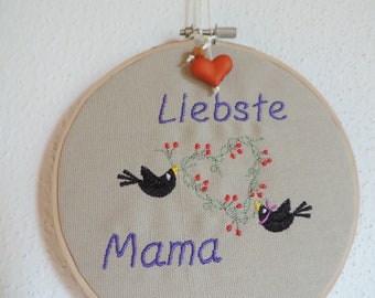 Stickbild "Liebste  Mama"