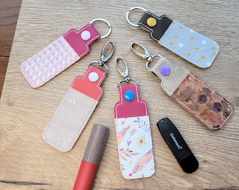 Etui für USB Stick oder Lippenbalsam Lippenstift Anhänger Geschenk