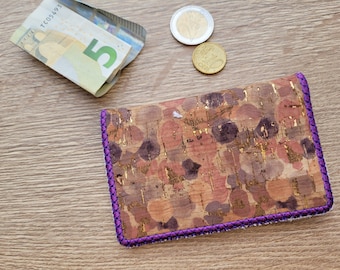 Geldbörse mit Kartenfächern portugiesischer Kork Geschenk Muttertag