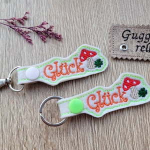 Keychain lucky mushroom fly agaric pocket dangler gift lucky charm driving license exam school enrollment Abitur