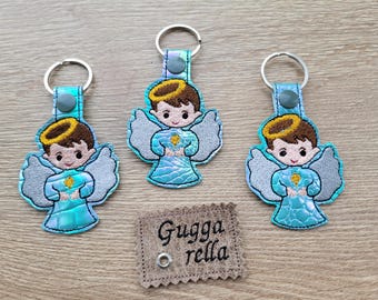 Angel keychain embroidered pendant pocket tree Advent calendar filling Secret Santa gift back to school