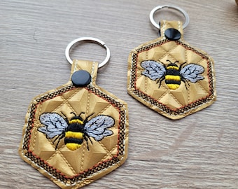 Bee Keychain Driver's License Moving Moving In Back to School Gift for Beekeeper