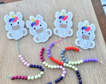 Unicorn abacus, back to school, school cone filler, abacus