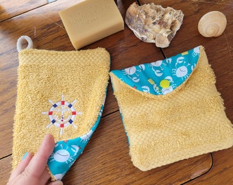 Soap Bag and Washcloth Set Gift for Her Mother's Day