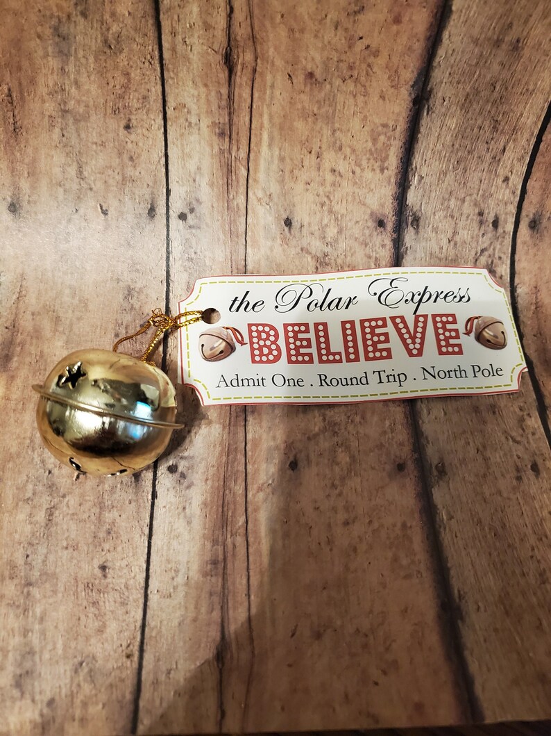 Belive Polar Express Inspired Christmas Bell Ornament or Etsy