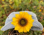 Women's 90s Nostalgia Sunflower Bucket Hat - Etsy