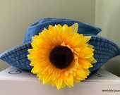 Women's 90s Nostalgia Sunflower Bucket Hat - Etsy