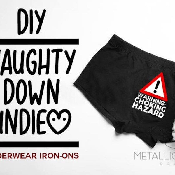 DIY Funny Valentines Day Mens Underwear Iron-On For Him