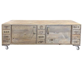 Pallet furniture: solid chest of drawers, sideboard