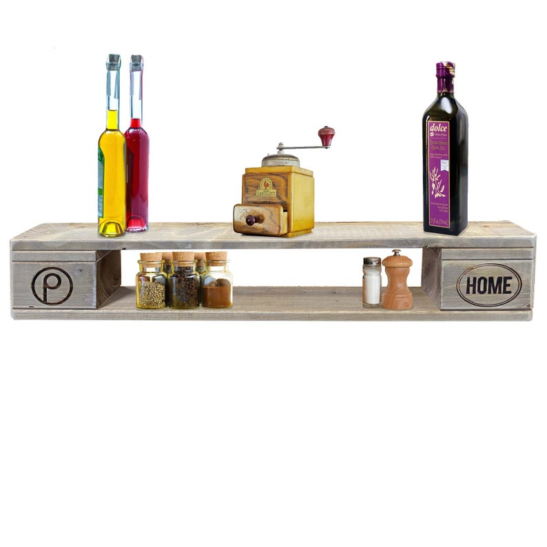 Pallet furniture: wall shelf / spice rack KEOKEA image 1