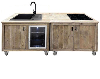 Bauholz Style: Grilltisch - Outdoorküche "PERTHONE KITCHEN - WOOD"