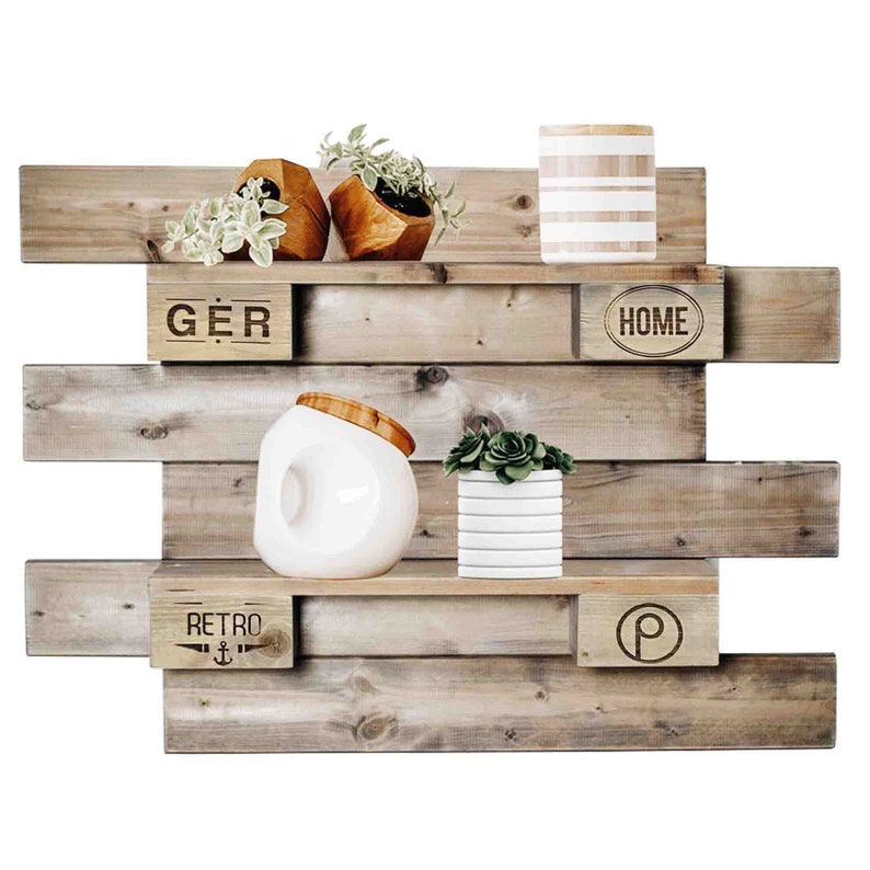 Pallet furniture: wall shelf / spice rack image 1