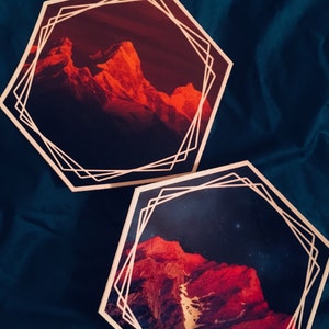 Mountain Octagon Decal