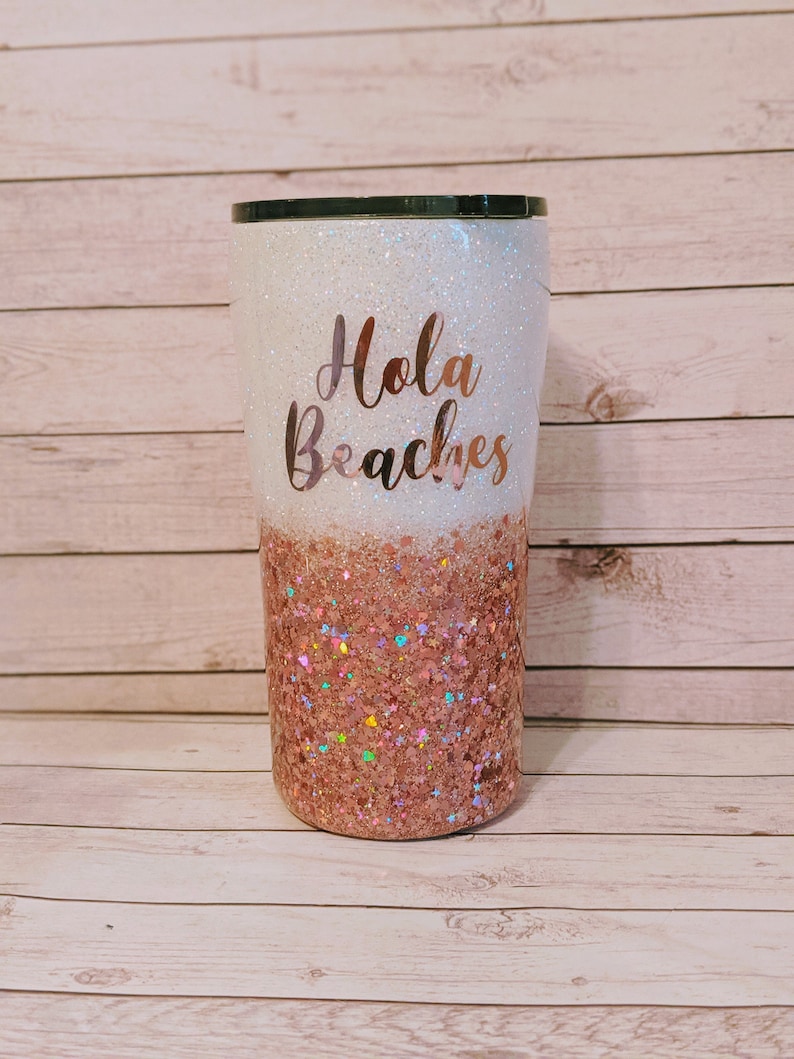 Glitter Tumbler Personalized Glitter Tumbler Flamingo
