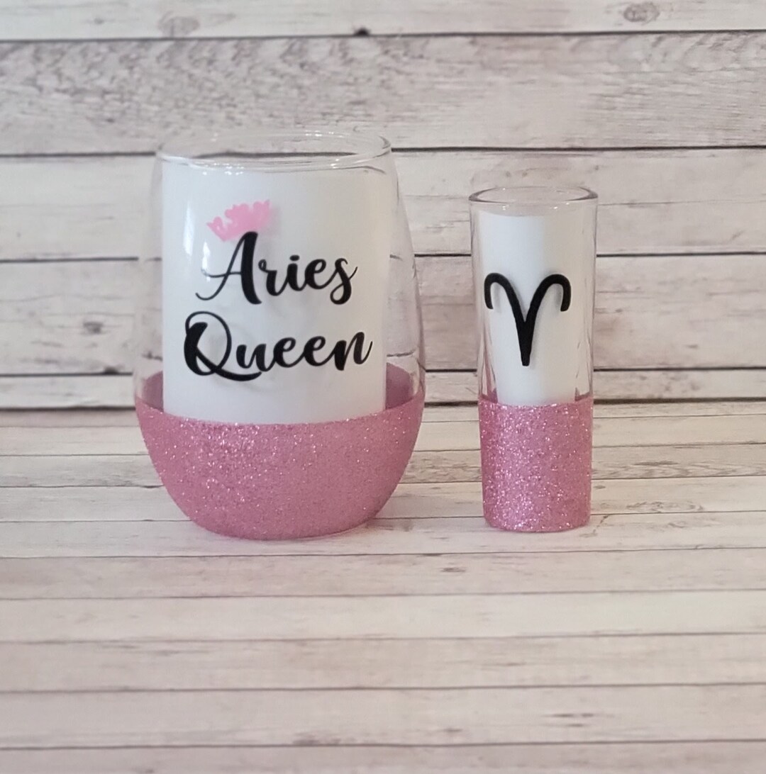 Birthday Wine Glass Zodiac Signs Zodiac Gifts Etsy
