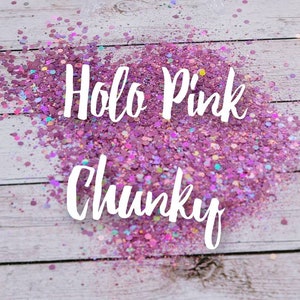 Pink Glitter, Chunky Glitter 2oz by weight