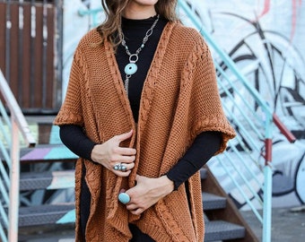 rust color sweater women's